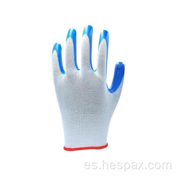 Guantes de seguridad de trabajo recubierto de palma de Hespax Nitrile Palm a prueba de aceite